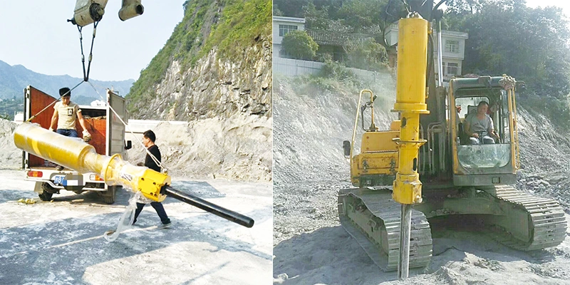 Excavator Mounted Hydraulic Rock Splitter