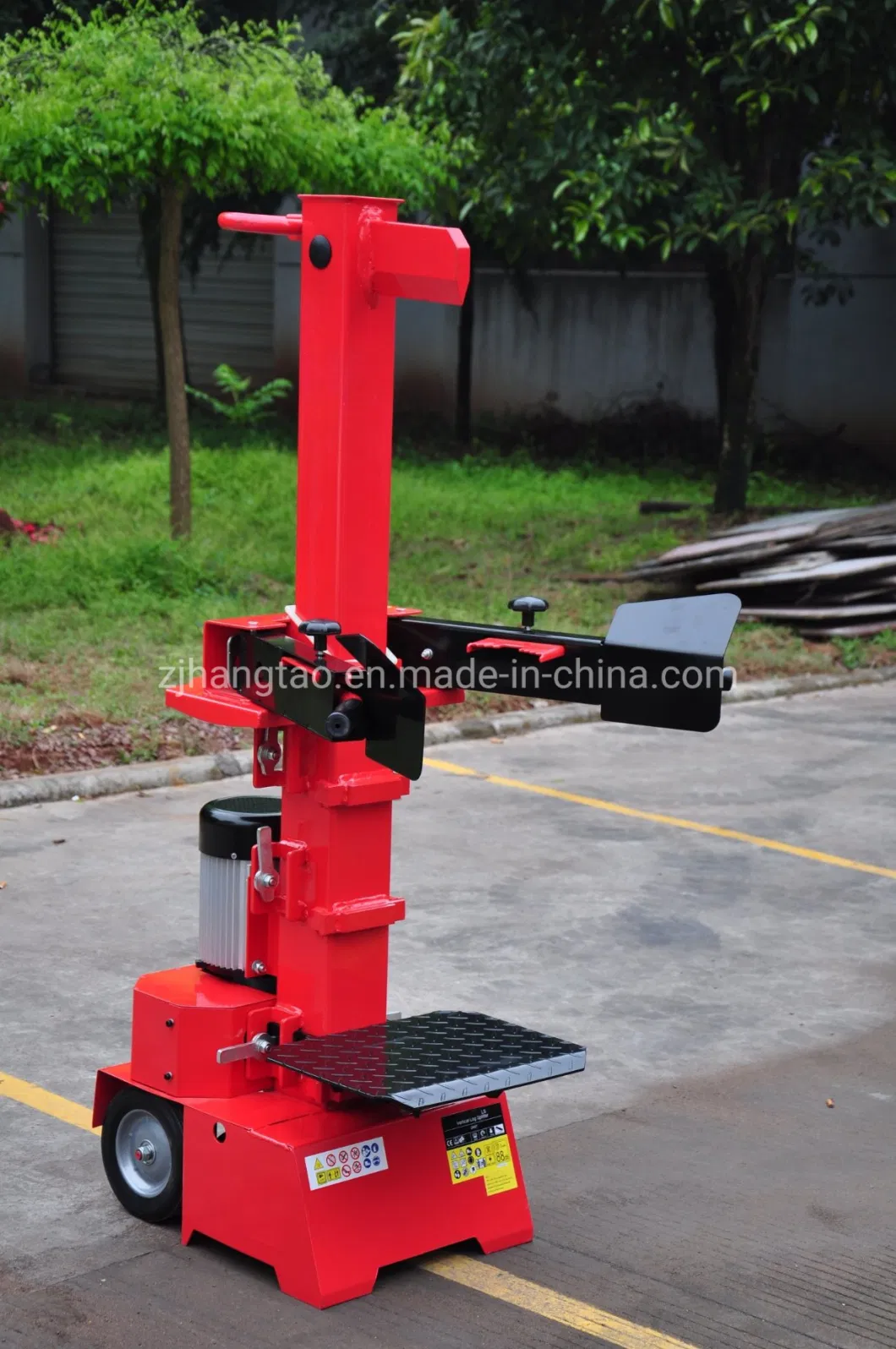 Vertical 8/9t Hydraulic Log Splitter with 3 Adjustable Work Table